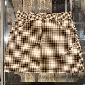 Plaid Mini Skirt